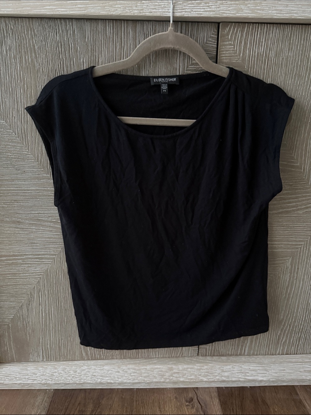 Eileen Fisher PS black womens top/tee